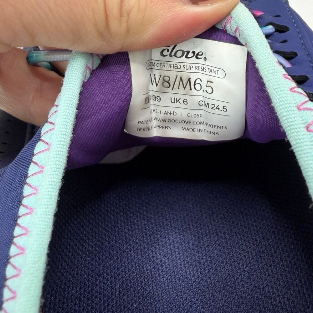 Clove Classic Nursing Sneaker Artic Navy/Artic Pop Healthcare Women 8/Men 6.5 - Picture 9 of 10